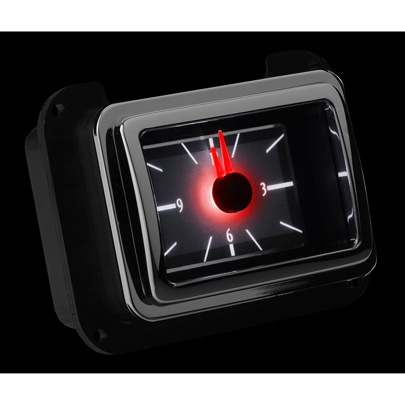 Dakota Digital 1940 Ford Car Analog Clock, Silver Alloy Style Face